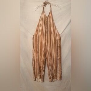 Lascana NWT Striped Brown Jumpsuit